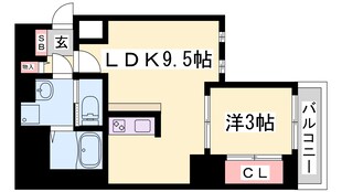 セレニテ神戸元町クレアの物件間取画像